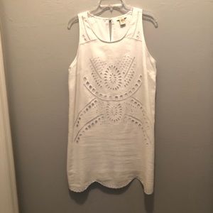 Saint Tropez White Shift Dress sz 12